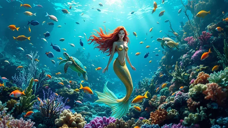 Layar permainan tembak ikan dengan suasana arcade bawah laut